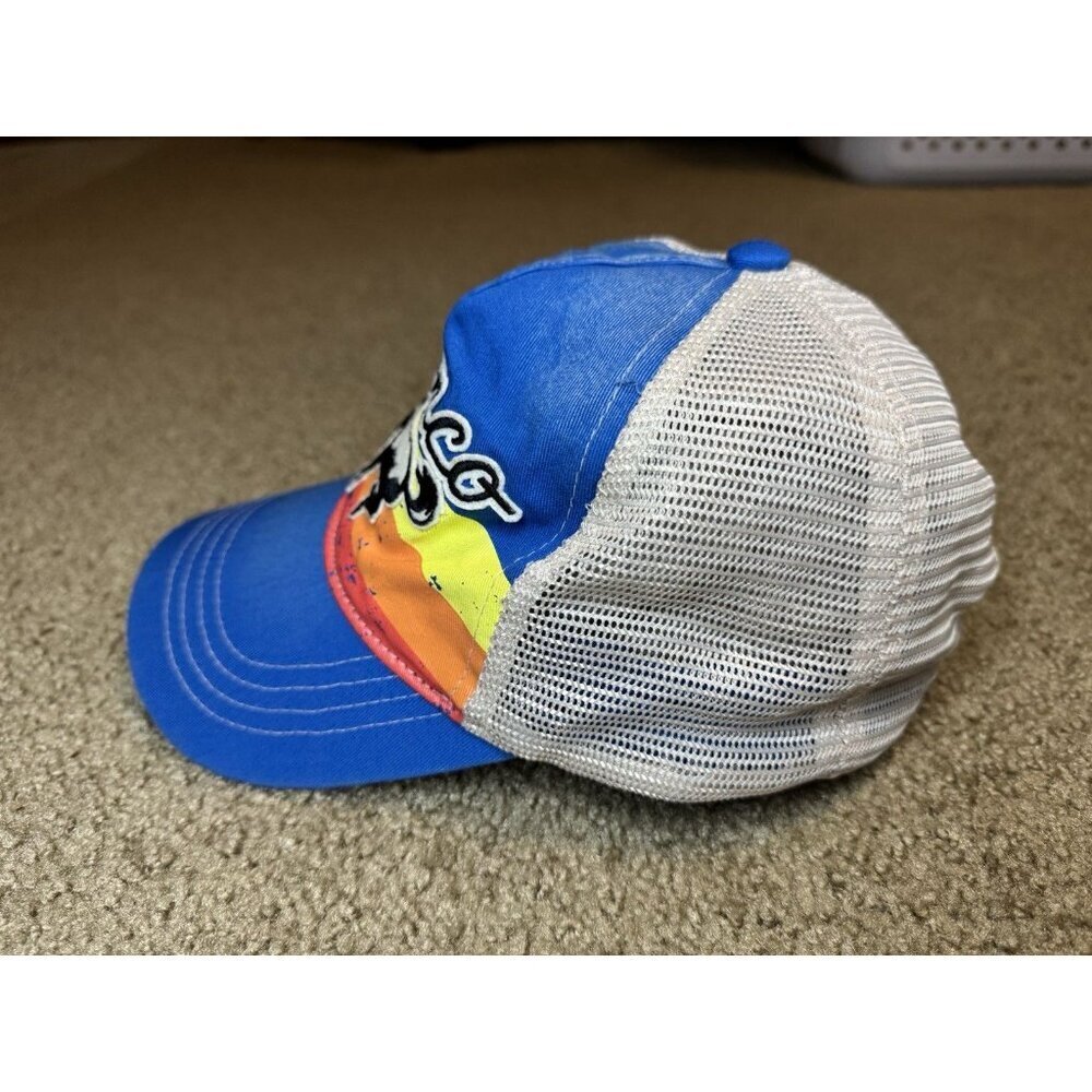 Ford Bronco Mesh SnapBack Trucker Cap Hat White/Blue - Picture 8 of 10